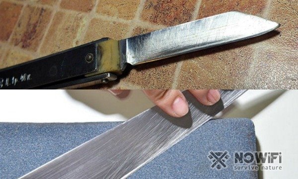 как подготовить ножи к заточке