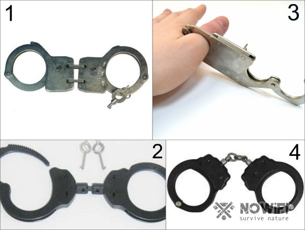 Типы наручников