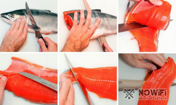 Как разделать красную рыбу