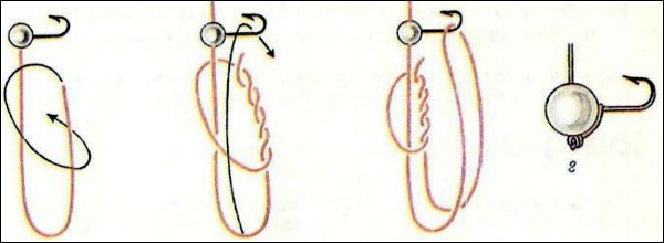 Как вязать двойной скользящий узел